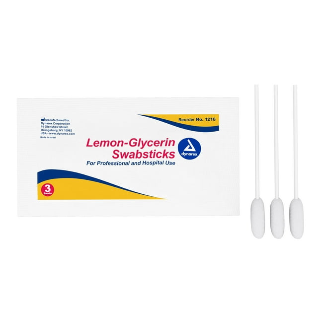 SwaBsticks de glicerina de limón Dinarex 25ct