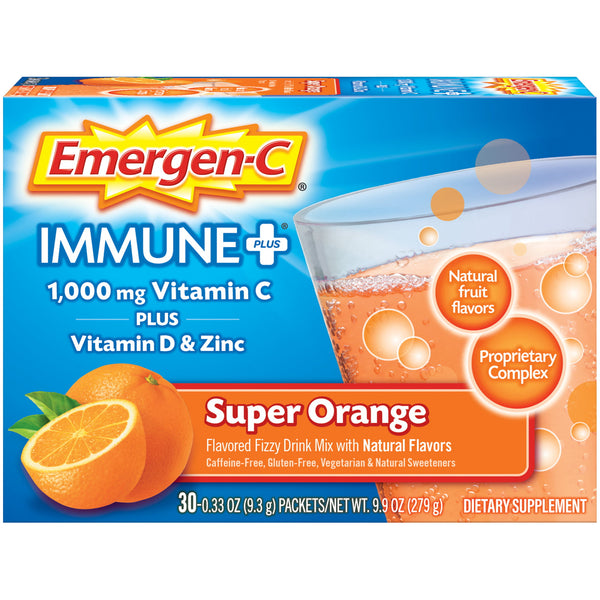 Emergen-C Immune Plus Orange Packs 30ct