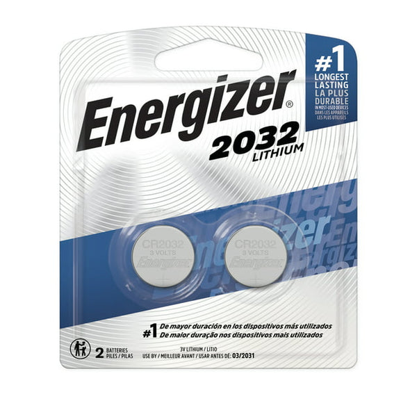 Energizer 2032 Watch Electronic 3V Batteries 2ct