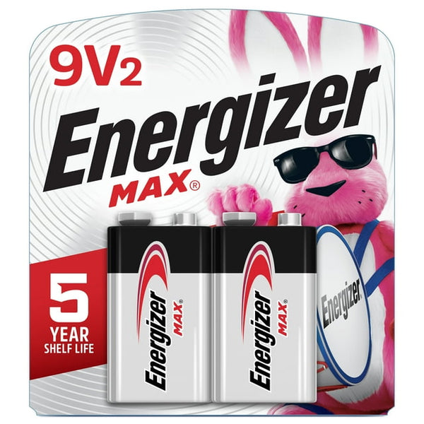 Energizer Max Batteries 9V 2ct