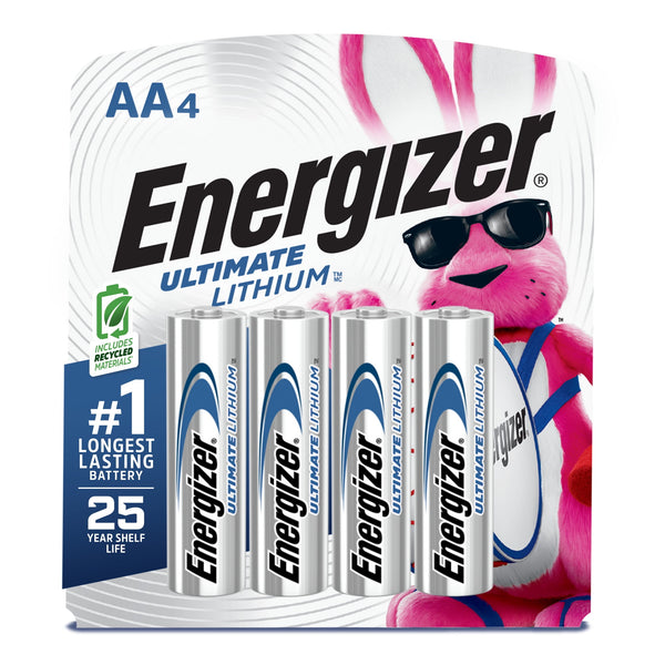 Energizer Ultimate Lithium AA4 Batteries 4ct