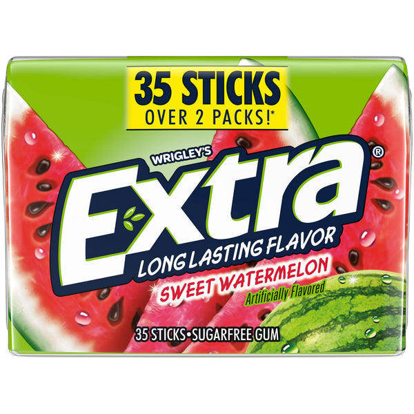 Extra Long Last Sweet Watermelon Gum 35ct