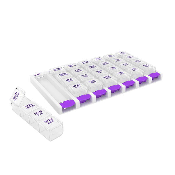 Ezy Dose 1 Week 4 Times A Day Pill Planner