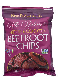 Chips de remolacha cocinada de Kettle de Brad's 1.5oz