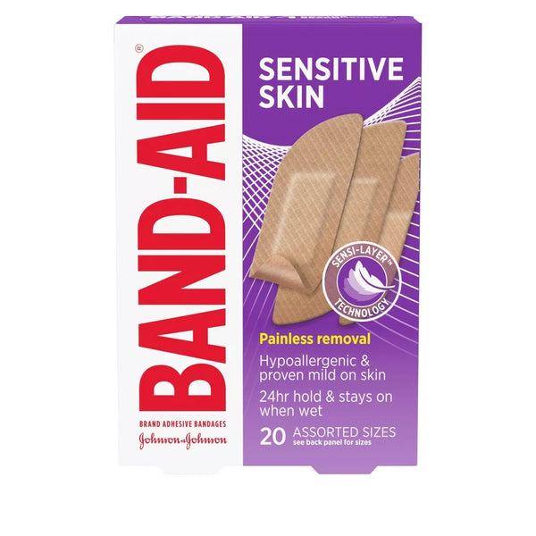 Band-aid Sensitive Skin Adhesive Bandages 20ct