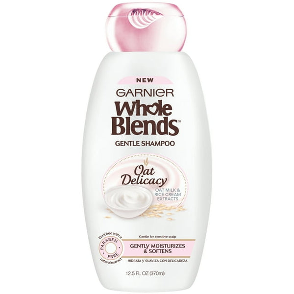 Garnier Whole Blends Shampoo with Oat Milk Rice Cream Extracts 12.5oz