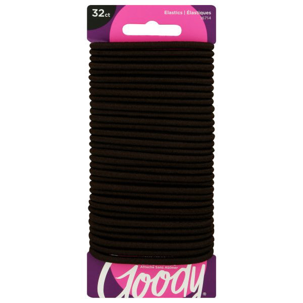 Goody Ouchless Branded Elastic Brown 32ct