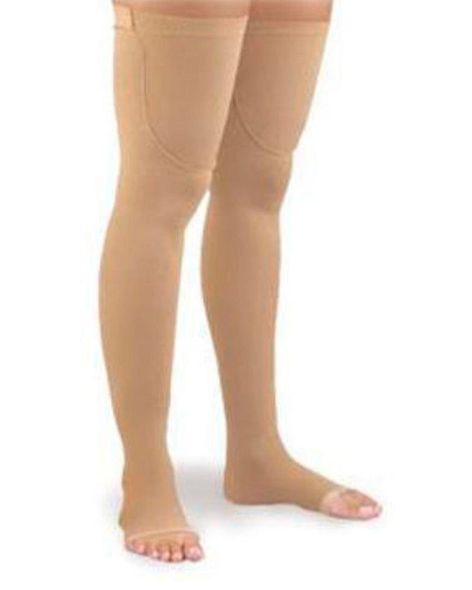 Activa Anti embolia muslo alto Toe abierto 18 beige s