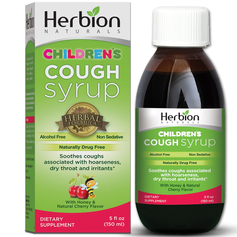 Herbion Children Cough Syrup Natural Honey & Cherry Flavor 5oz