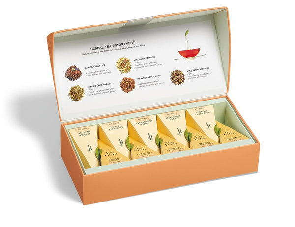 Tea Forte Petite Presentation Box Herbal Tea Assortment 10 Pouches