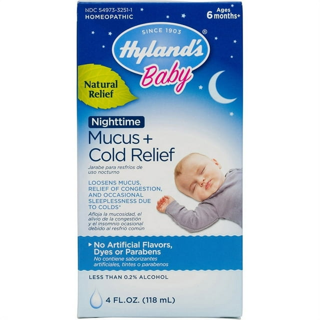 Hyland's Baby Nigth Mucus + Cold Relief 4Oz