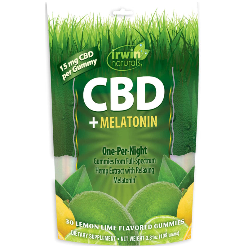 Irwin Naturals CBD + Melatonin Lemon Gommies 30ct