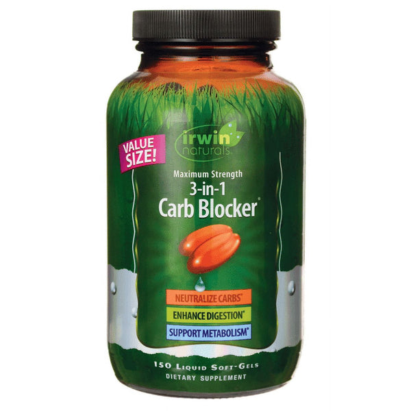 Irwin Naturals 3 In 1 Carb Blocker Liquid Softgels 150ct