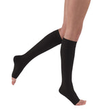 Jobst Relief Knee High 30-40 Open Toe Black M