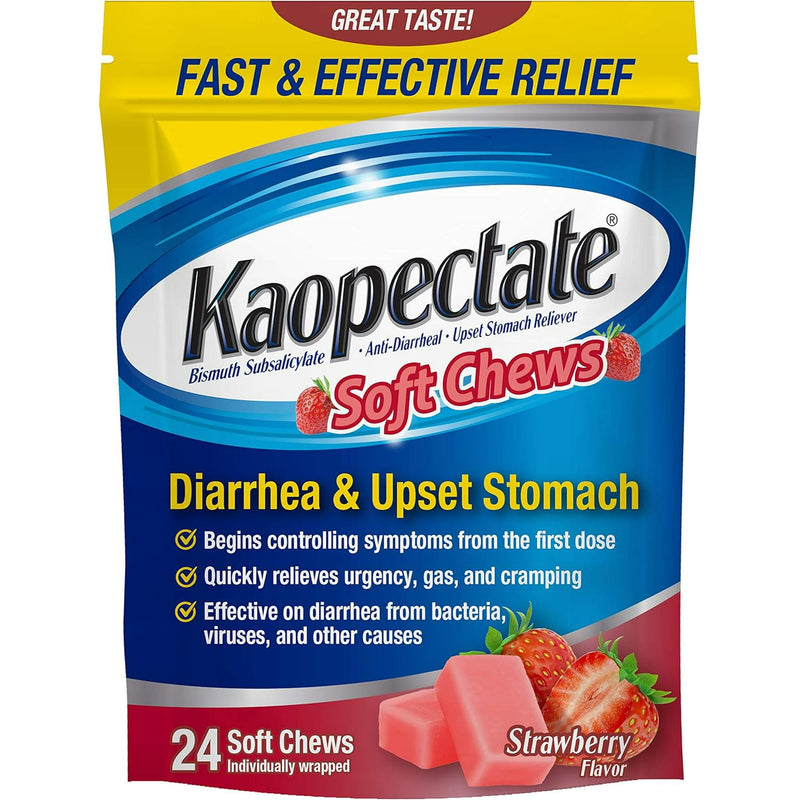 Kaopectate Diarrhea & Upset Stomach Strawberry Chewables 24ct