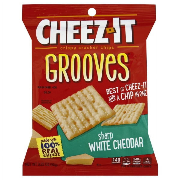 Cheez It Grooves Sharp White Cheddar 3.25Oz