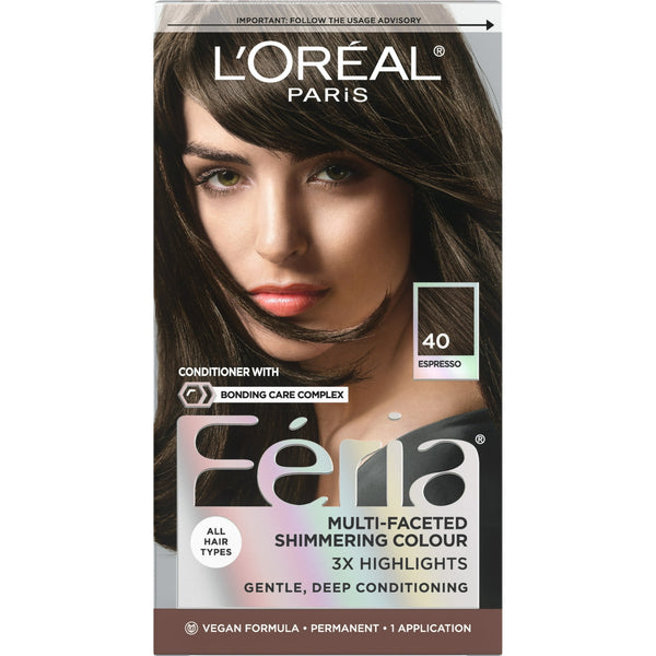 L'Oreal Paris Feria Shimmering Permanent Hair Color 40 Espresso