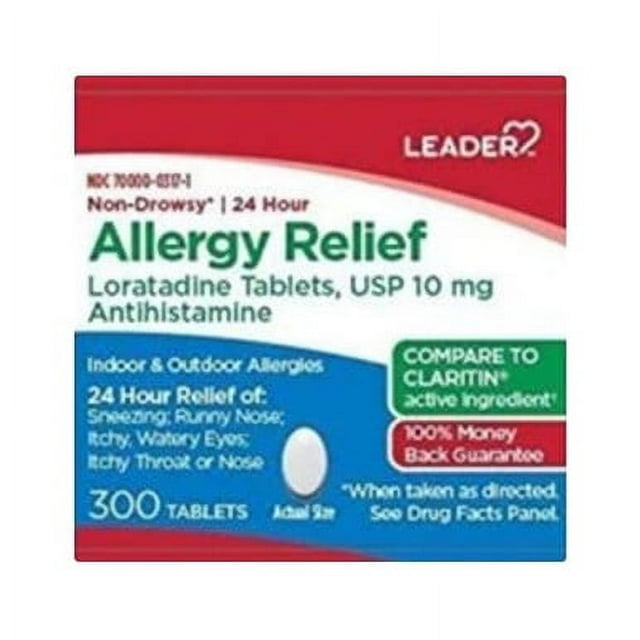 Leader Allergy Relief Loratadine 10mg Tablets 300ct