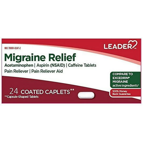 Leader Migraine Relief 24 Capsules