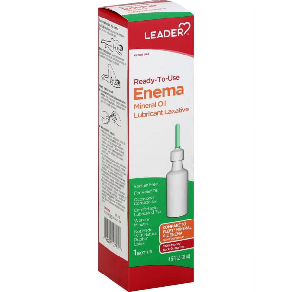 Leader Enema Mineral Oil 4.5oz