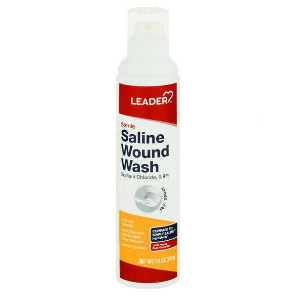 Leader Saline Wound Wash 7.4 Oz