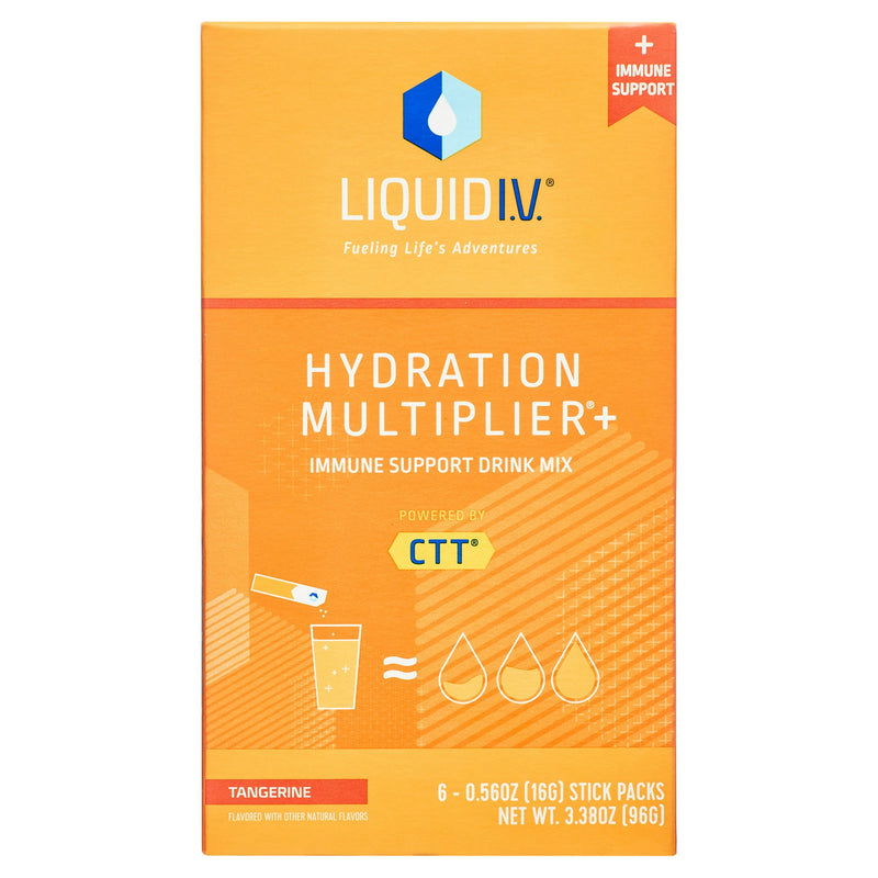 Liquid I.V. Hydration Multiplier Immune Support Drink Tangerine Sticks 6ct