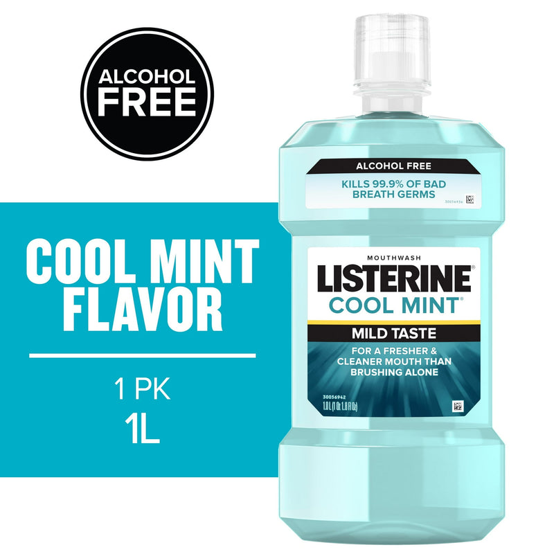 Listerine Zero Mouthwash Clean Mint 1L