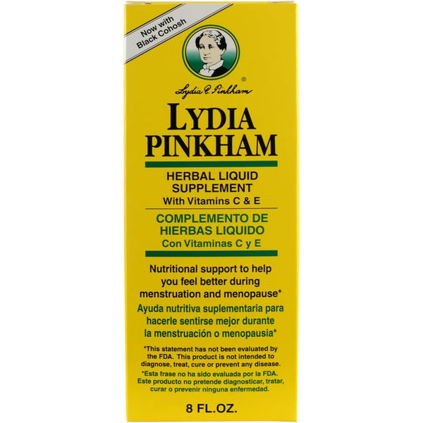Lydia Pinkham Herbal Liquid Supplement  Vitamin C & E 8 oz