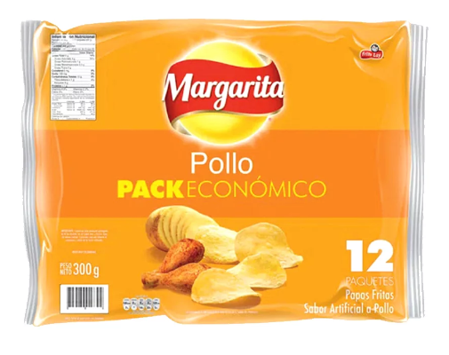 PepsiCo Margarita Pollo Papas 12 paquetes 25gr