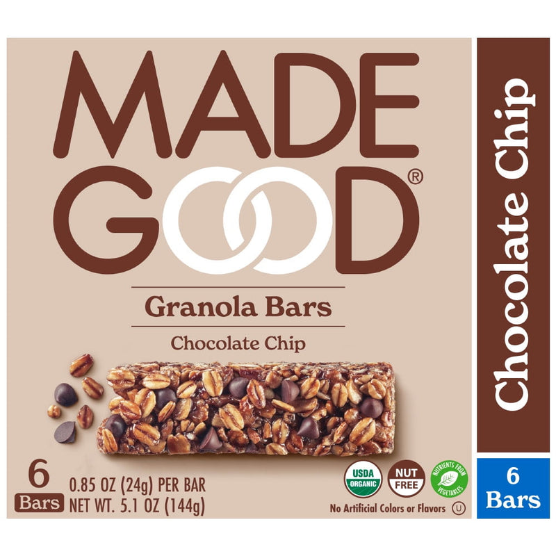 Made Good Granola Bars Chocolate Chip 6ct