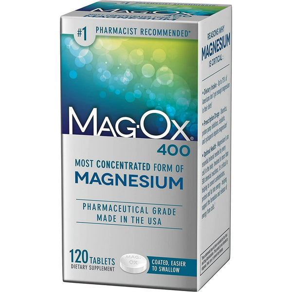 Suplemento Mag-ox Magnessium 400mg 120 tabletas