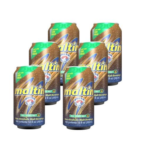 Malta Polar Can 12 oz  6 Pack