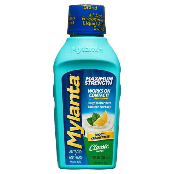 Mylanta Maximum Strength Liquid Classic Flavor 12oz