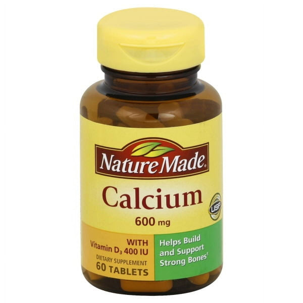 Nature Made Calcium 600mg With D3 Tablets 60ct