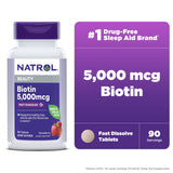 Natrol Biotin Beauty 5000mcg Tablets 90ct