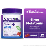 Natrol Sleep + calma melatonina 60 gommies fresa