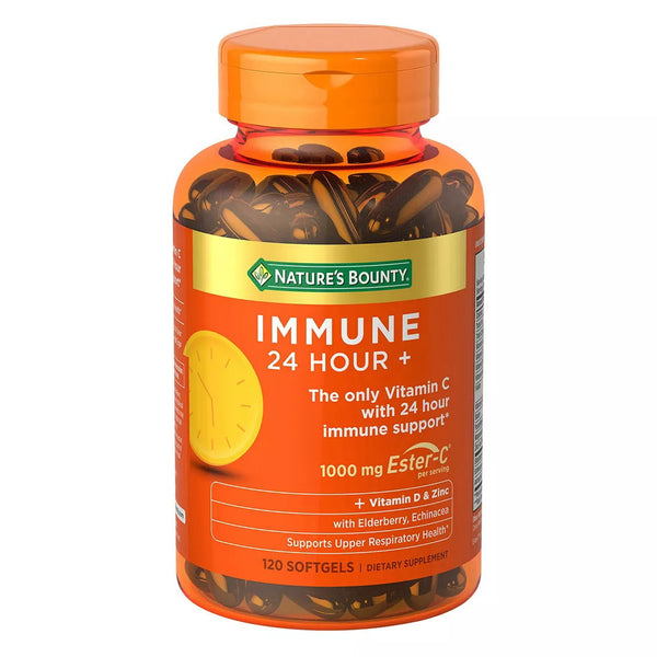 Nature's Bounty Immune 24 Hour + Softgels 120ct
