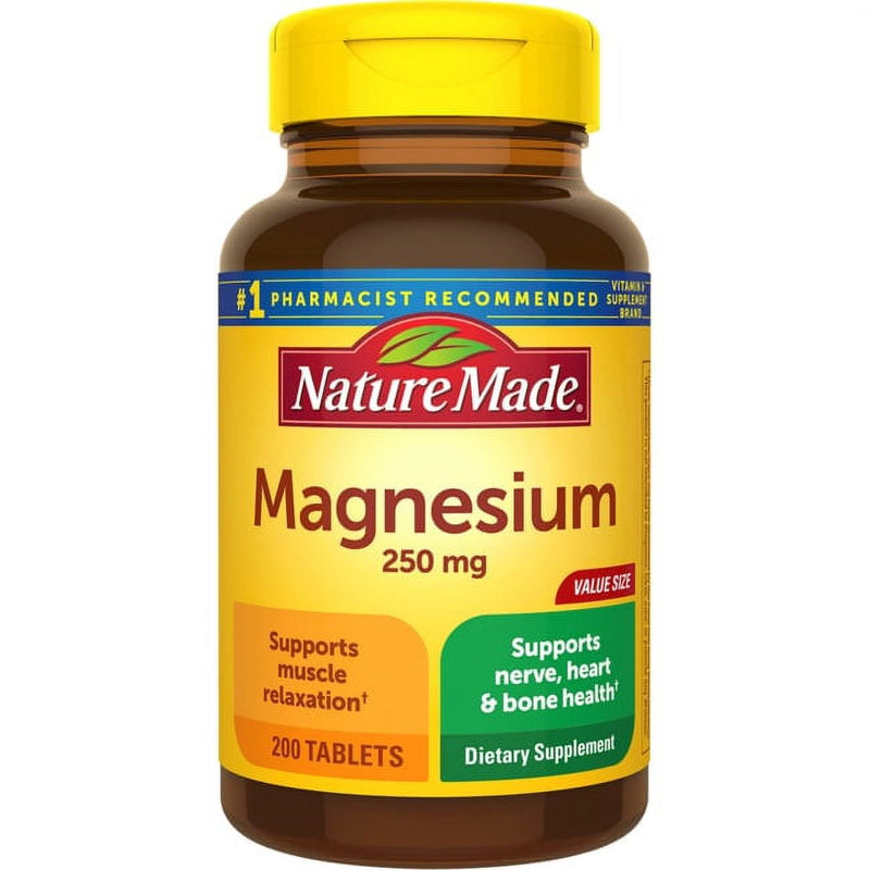 Nature Made Magnesium 250mg Tablets 200ct