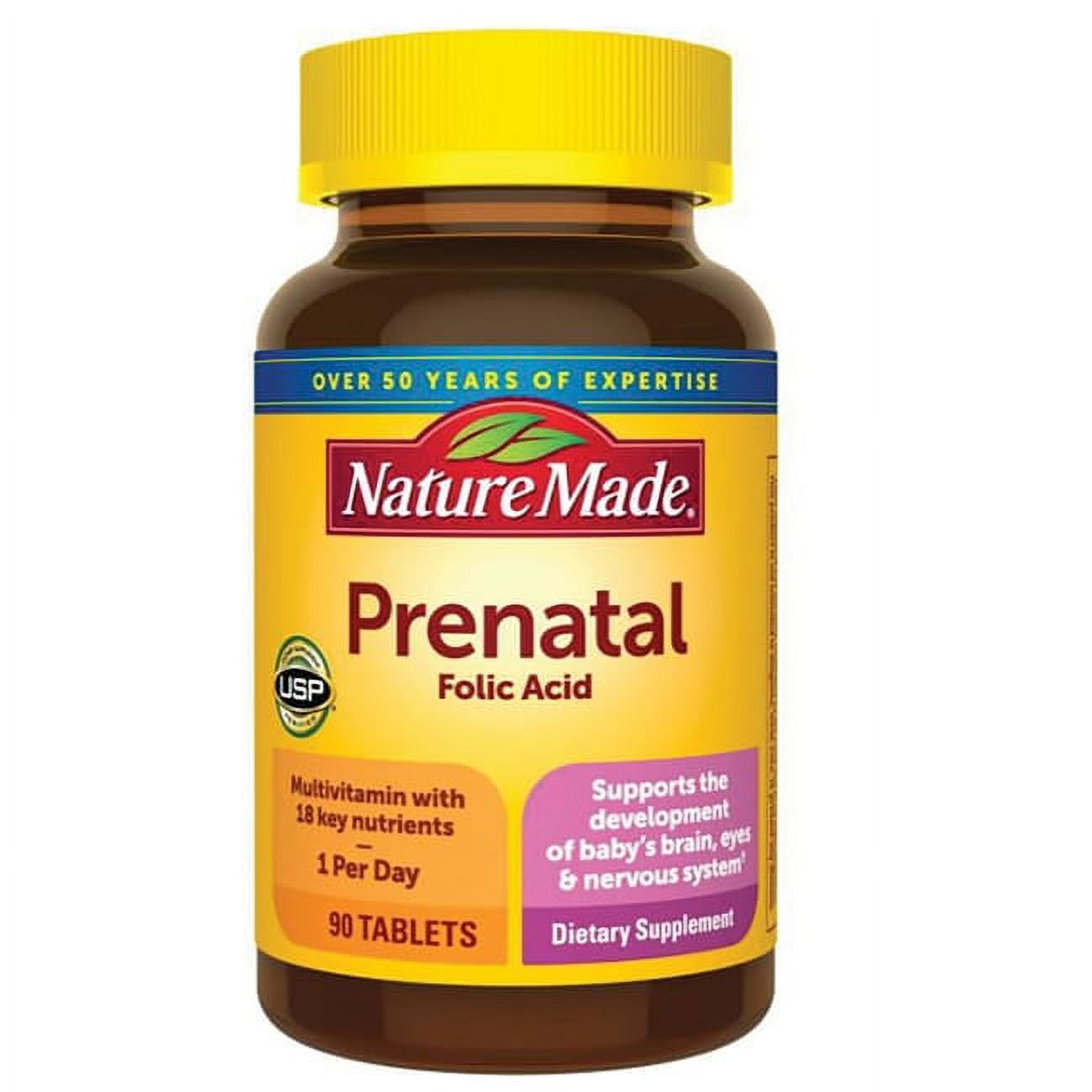 Nature Made Prenatal Folic Acid Tablets 90ct – Locatel Health ...