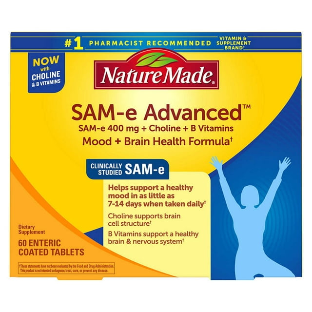 Nature Made Sam-E Advanced + Choline + Vitamin B Tablets 60ct