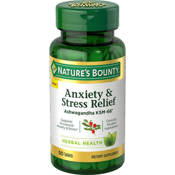 Nature's Bounty Anxiety & Stress Relief Tablets 50ct