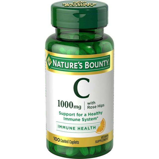 Nature's Bounty Vitamina con caderas de rosas 1000mg Caplets 100ct