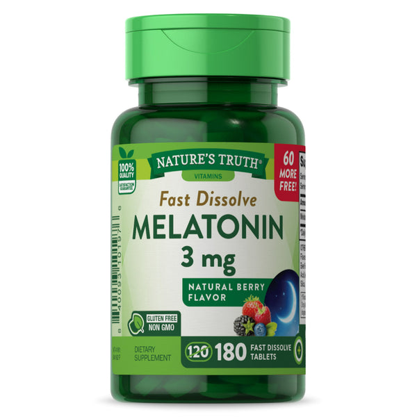 Nature's Truth Melatonin 3mg Tablets 180ct