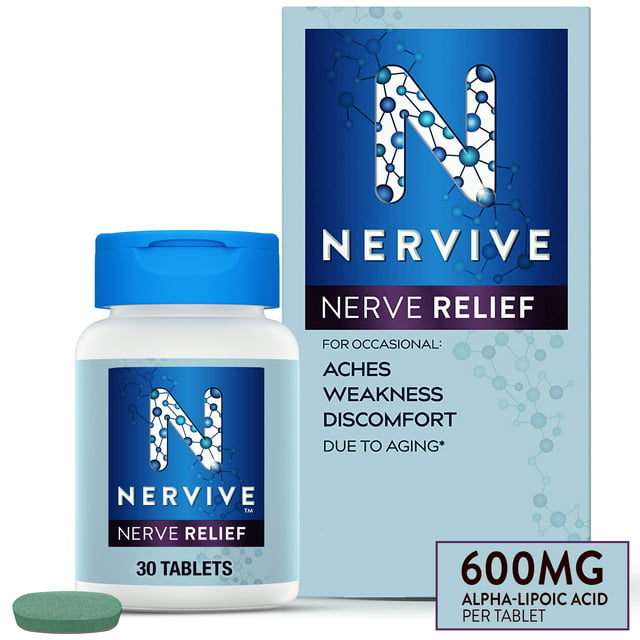 Tabletas de alivio nervioso nervioso 30ct