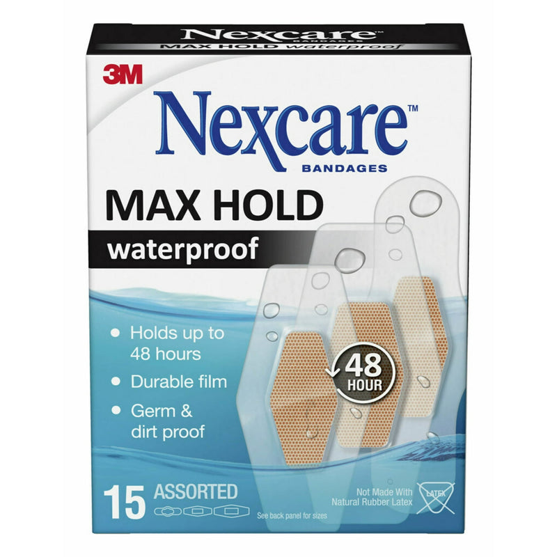 3M NEXCARE MAX Hold Surting Surtido vendas 15ct 15ct