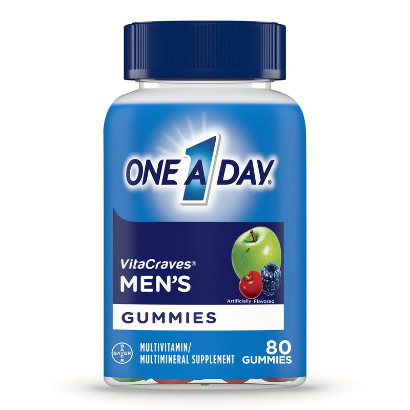 Un día Vitacraves Mens Multivitamin Gummies 80ct