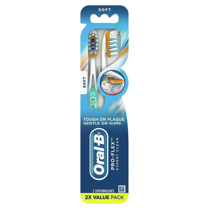 Oral-B Pro-Flex experto limpio cepillos de dientes blandos 2CT