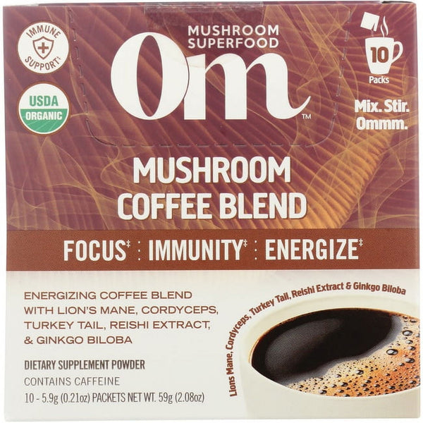Om Mushroom Coffee Blend Packs 10ct