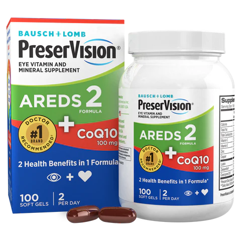 Bausch + Lomb PreserVision With Coq10 Softgels 100ct