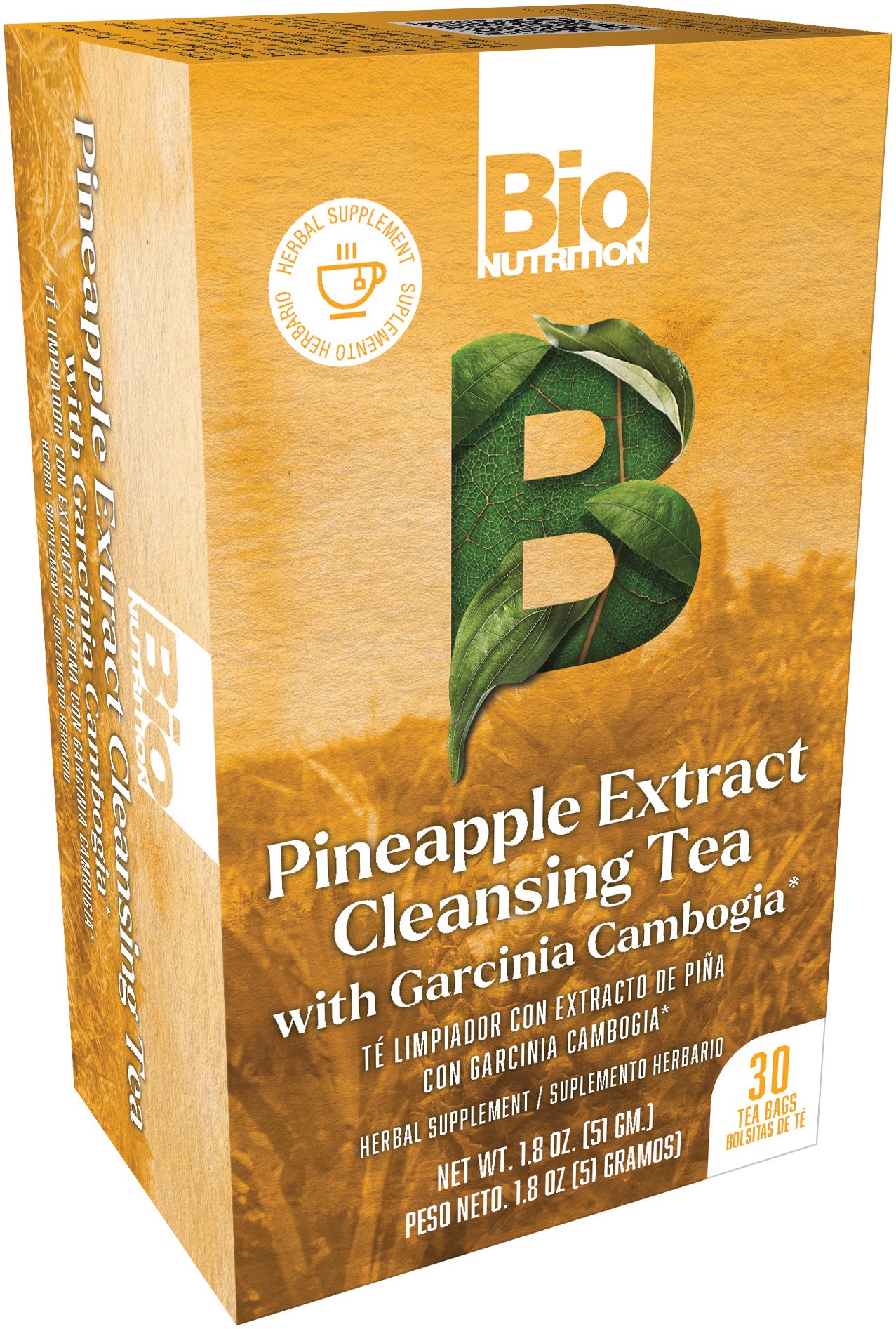 Bio Nutrition Pineapple Cleanse Tea Bags 30 ct – Locatel Health ...